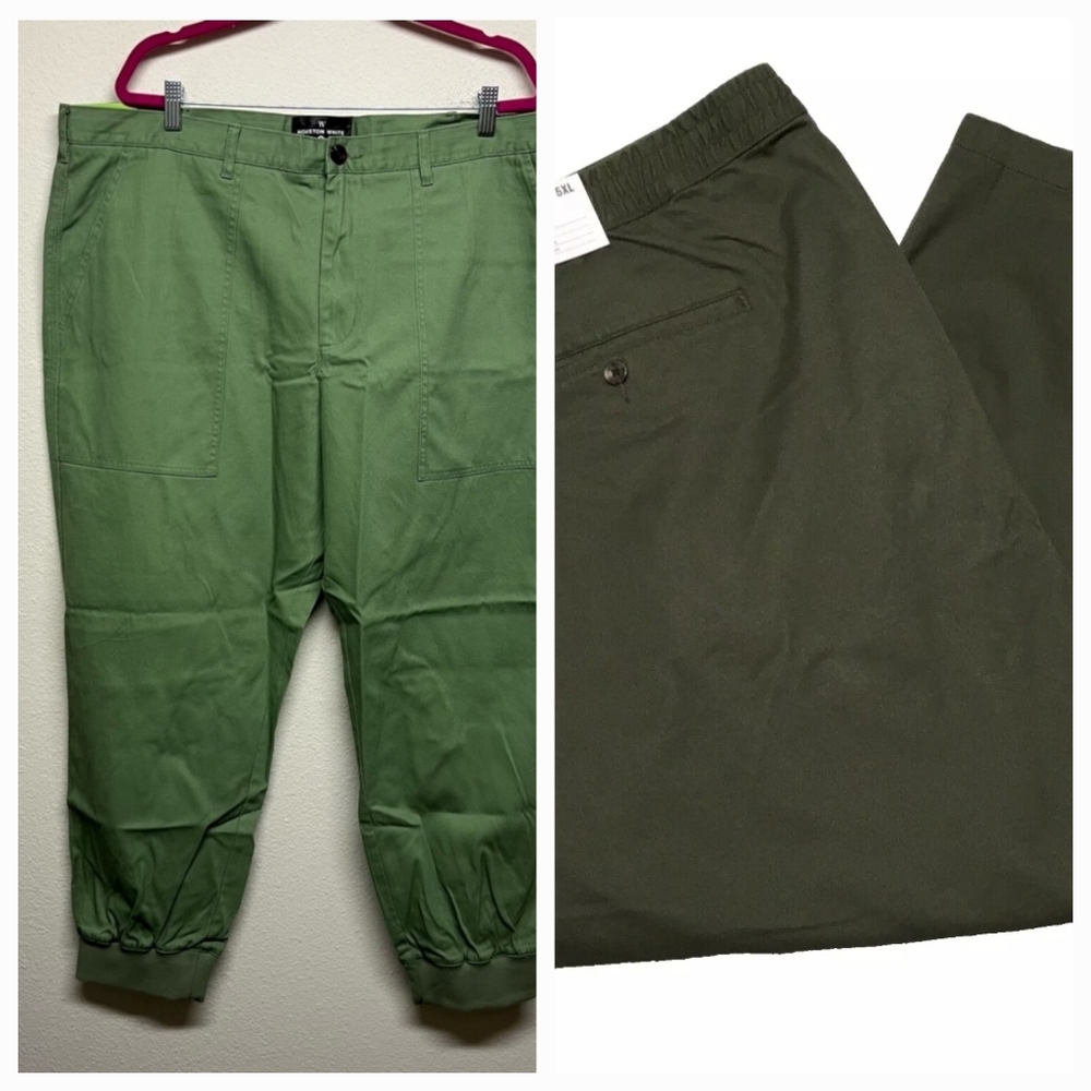 NEW! Houston White Adult Twill Jogger Pants - Green & Goodfellow Pants